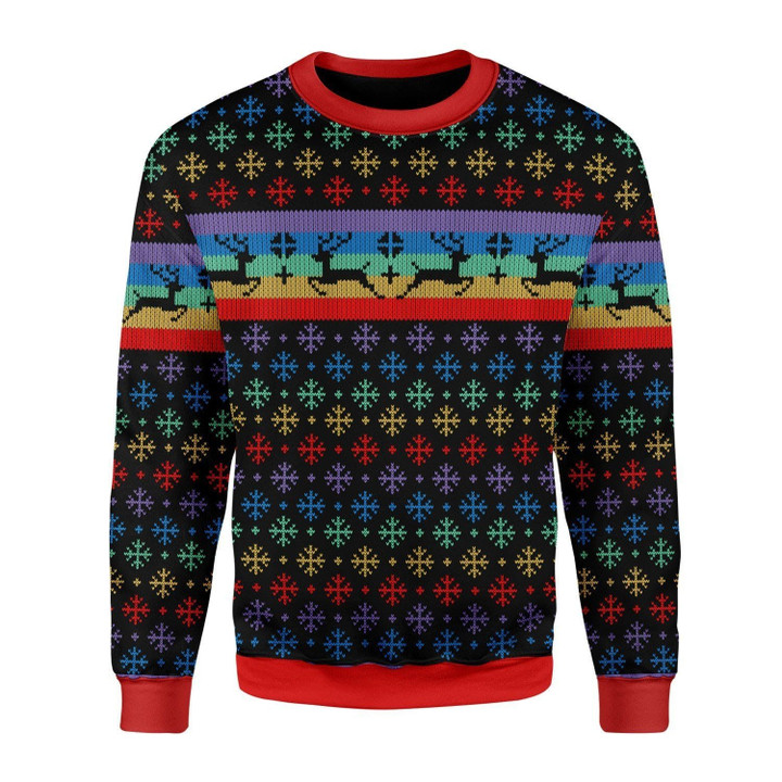 LGBT Ugly Christmas Sweater | For Men &amp; Women | Adult | US3446