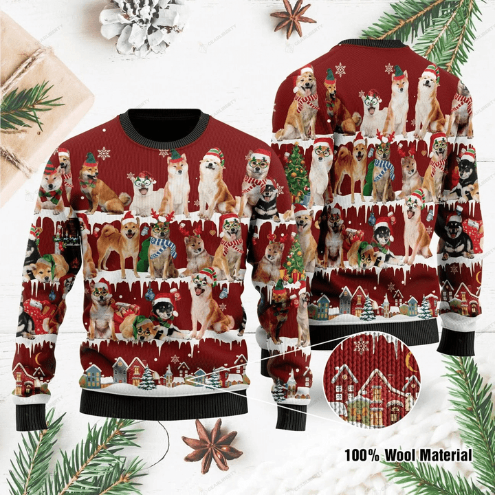 Shiba Inu Ugly Christmas Sweater | For Men &amp; Women | Adult | US1079