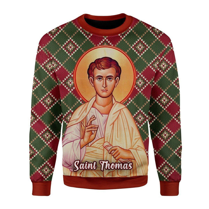 Thomas The Apostle Ugly Christmas Sweater | For Men &amp; Women | Adult | US3635
