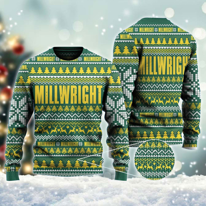 Merry Christmas Millwright Ugly Sweater