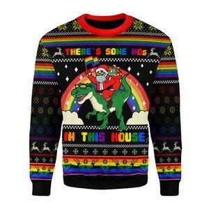 There's Some Hos In This House Ugly Christmas Sweater | For Men &amp; Women | Adult | US3375