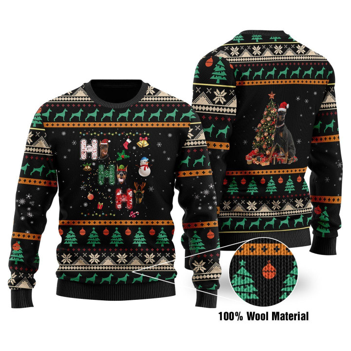 Doberman Ugly Christmas Sweater | For Men &amp; Women | Adult | US1645