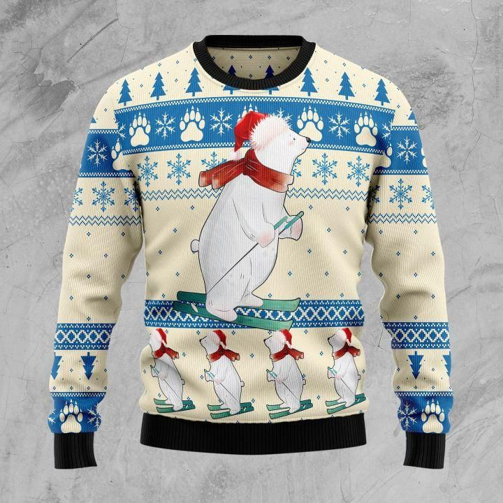 Polar Bear Ice Ugly Christmas Sweater | For Men &amp; Women | Adult | US1456