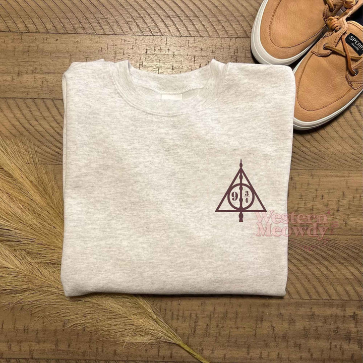 Harry Potter 9 3/4 Always Embroidered Sweatshirt - Western Meowdy