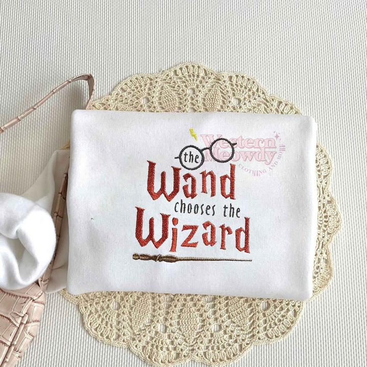 Harry Potter The Wand Choose The Wizard Sweatshirt - Western Meowdy
