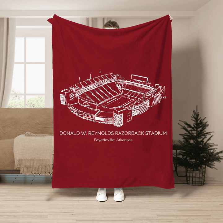 Donald W. Reynolds Razorback Stadium - Arkansas Razorbacks football, College Football Blanket