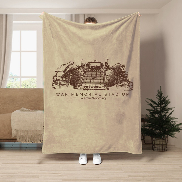 War Memorial Stadium - Wyoming Cowboys football,College Football Blanket