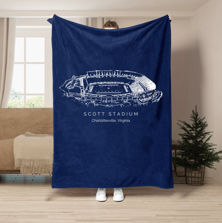 Scott Stadium - Virginia Cavaliers football,College Football Blanket