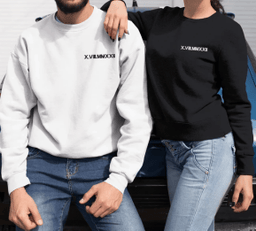 Custom Embroidered Anniversary Date and Heart Crewneck
