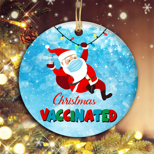 Christmas Ornament 2021 | Santa Claus Ornaments 2021 | Funny Chirstmas Ornaments | Vaccine Ornament | Lockdown Ornament