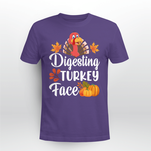 Digesting Turkey Face Funny Shirt