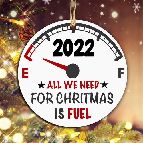 2022 Christmas is in the tank Ornament