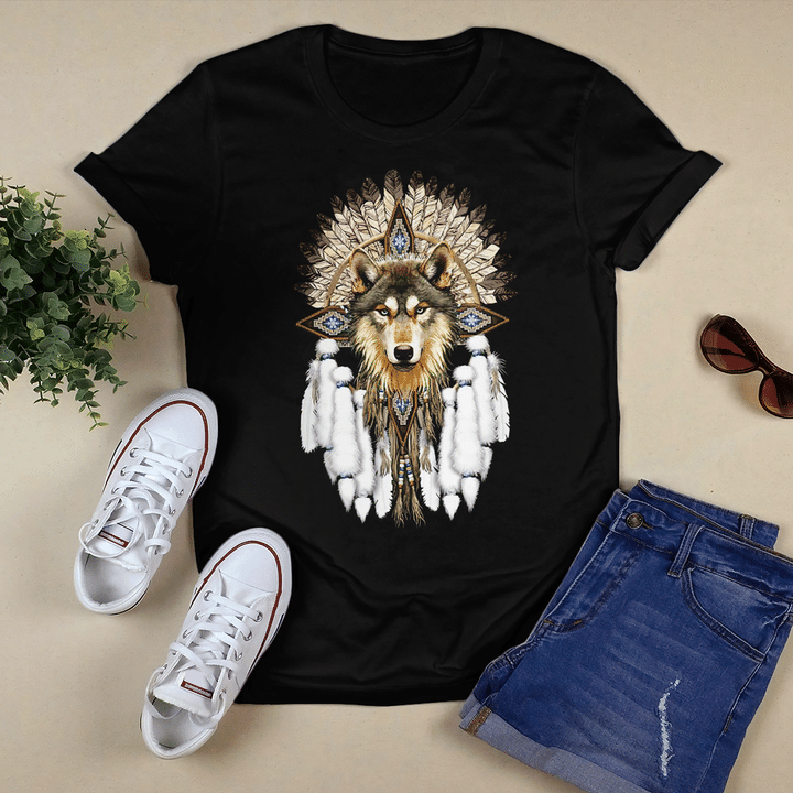 Wolf Mandala T Shirt