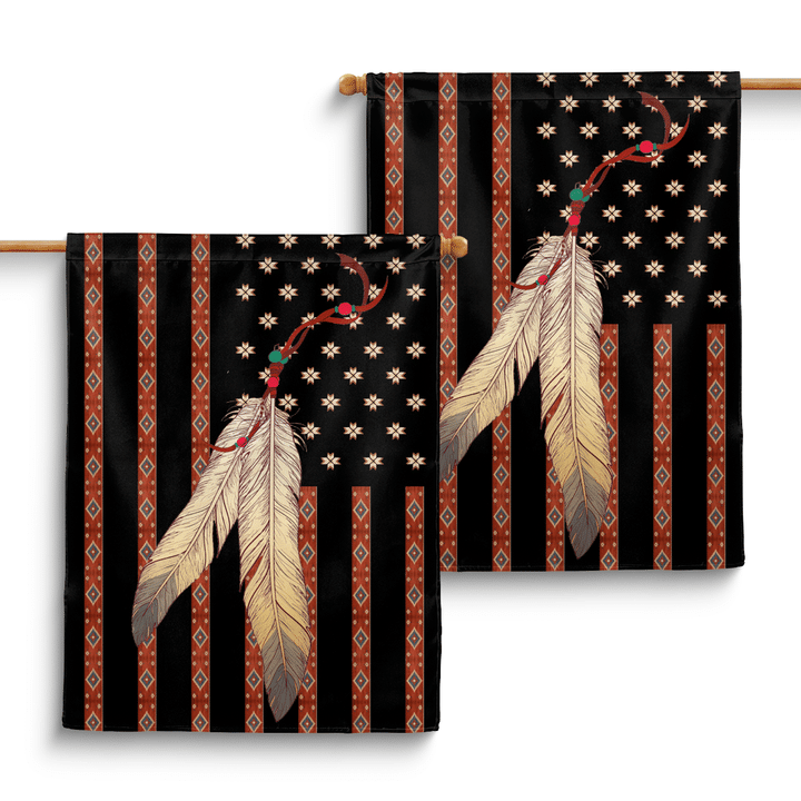 NATIVE PRIDE FEATHERS FLAG