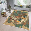 Premium Area Rug | Vintage Ancient Tiger in the style of Japanese Art - 02| Samurai Art | Limited edition