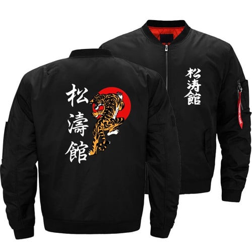 Shotokan Karate Shotokan Tiger Men's Ma-1 Flight Pilot Air Coats Bomber Windbreaker pilot Thick Parkas Clothing Jackets 5XL
