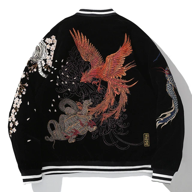 Men's New Heavy Industry Chinese Style Dragon Embroidery Jacket Tide Vintage Coat Cotton
