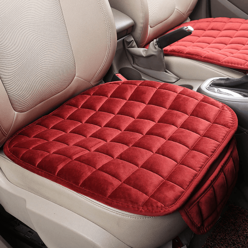 Luxury Car Seat Cover Beige Universal PU Leather Car Seat Covers Vehicle  Seat Cushion Protector Pad Auto Interior Accessories