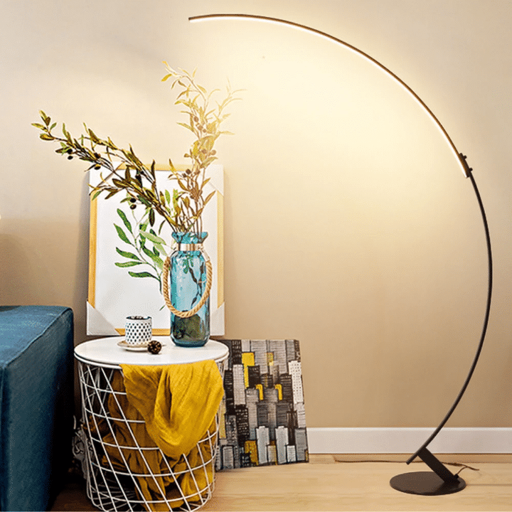Line Led Arched Floor Lamp