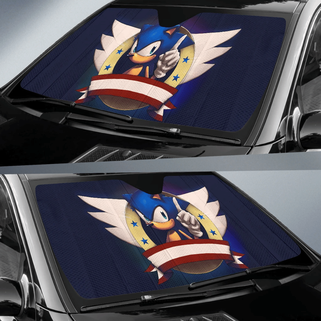 Movie Sonic The Hedgehog Car Sun Shades H033120