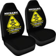 Mechanic Caution Flying Tools Car Seat Covers Amazing Gift T040720