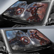 Captain America & Iron Man Car Sun Shades Marvel Movie H0103 Auto