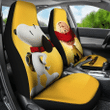 Snoopy Car Seat Covers The Peanuts Cartoon Fan Gift T0206