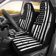 Black And White America Flag USA Car Seat Covers Amazing Gift T061120