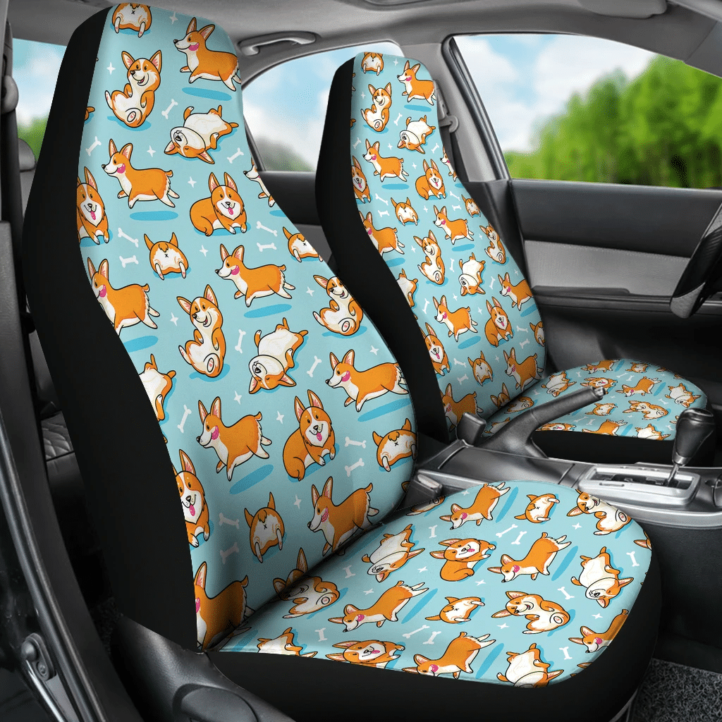 Pattern Corgi Dog cute Car Seat Covers Amazing Gift H040120