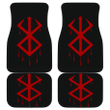 Berserk Red Emblem In Black Theme Car Floor Mats 191018