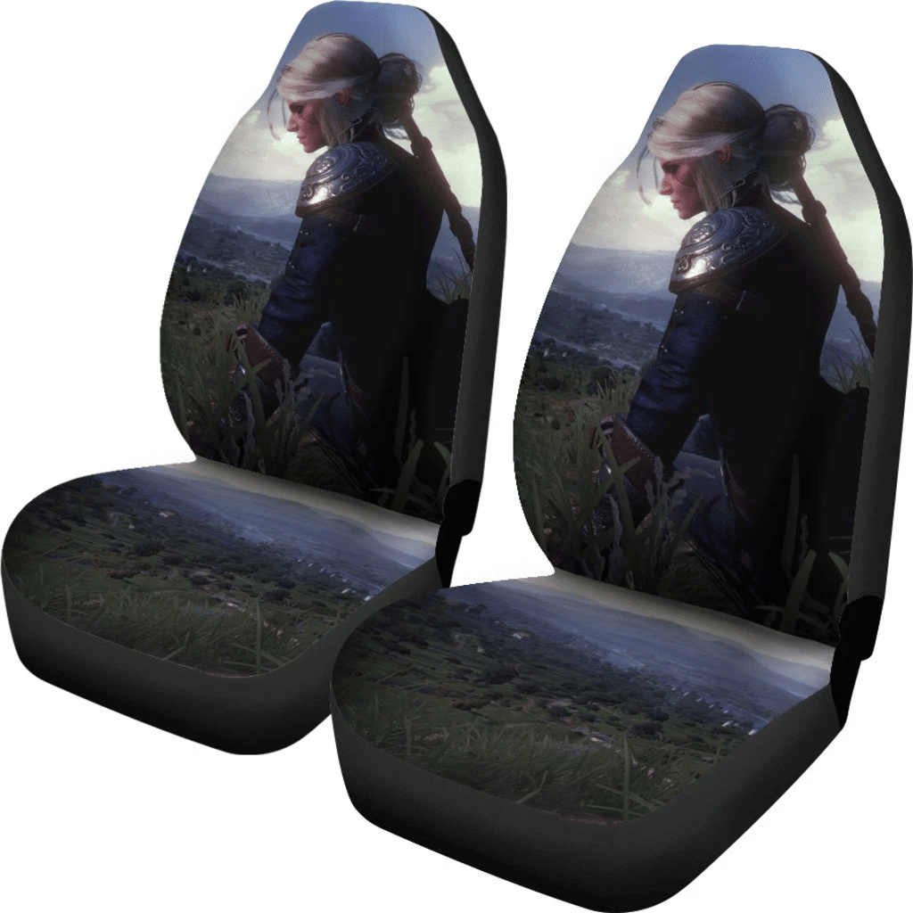 Ciri Car Seat Covers The Witcher 3: Wild Hunt Game Fan Gift H1228