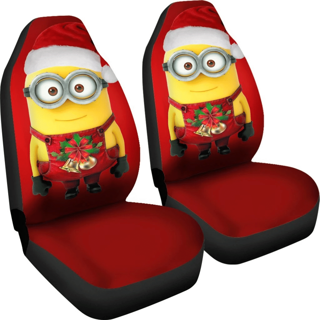Merry Christmas Minions Car Seat Covers