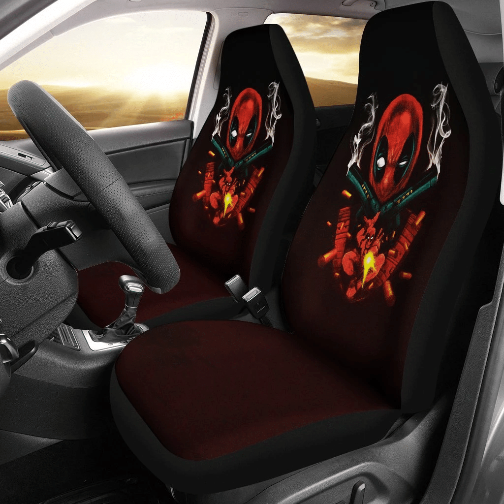 Deadpool Gun Car Seat Covers