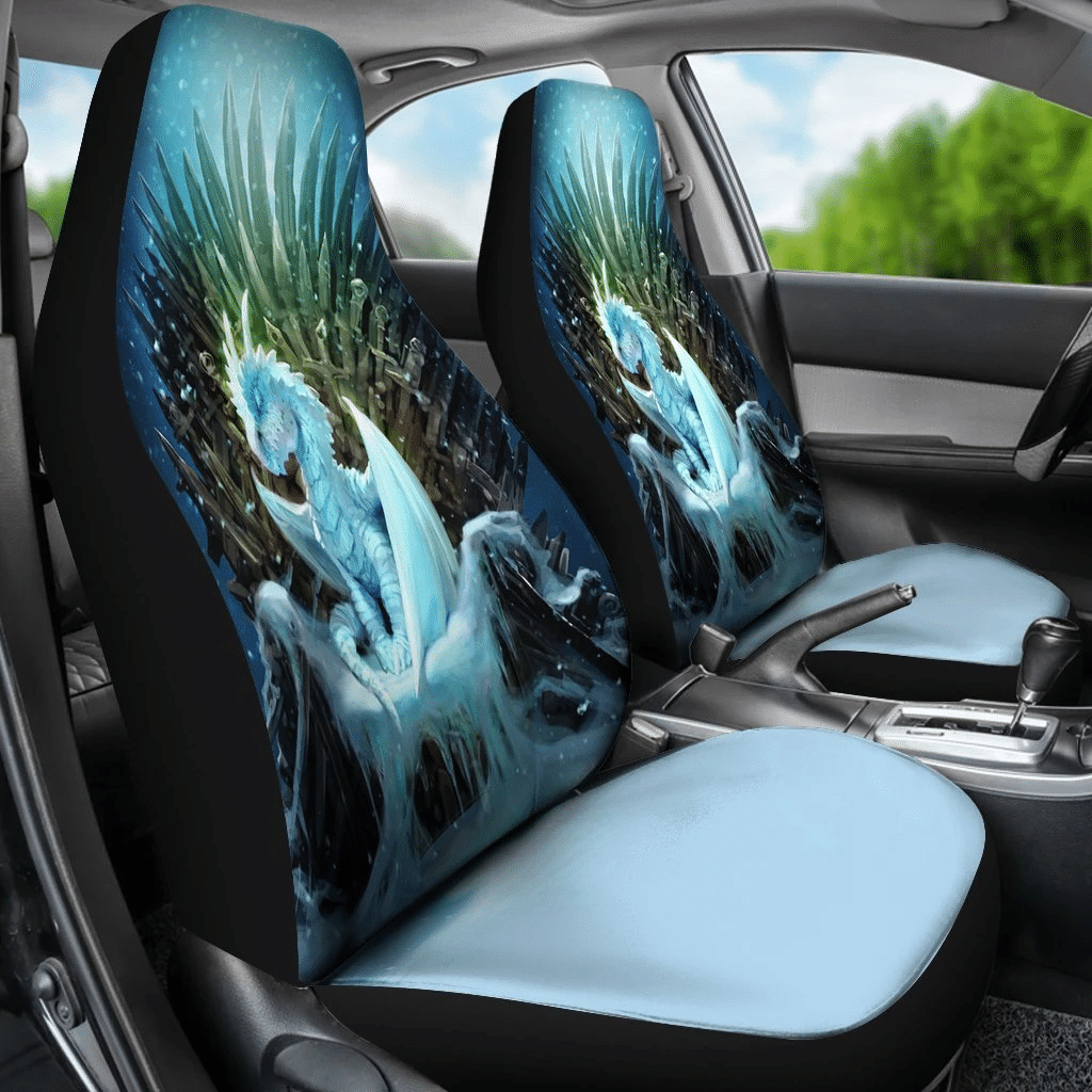 Ice White Walker Dragon Game Of Thrones Car Seat Covers