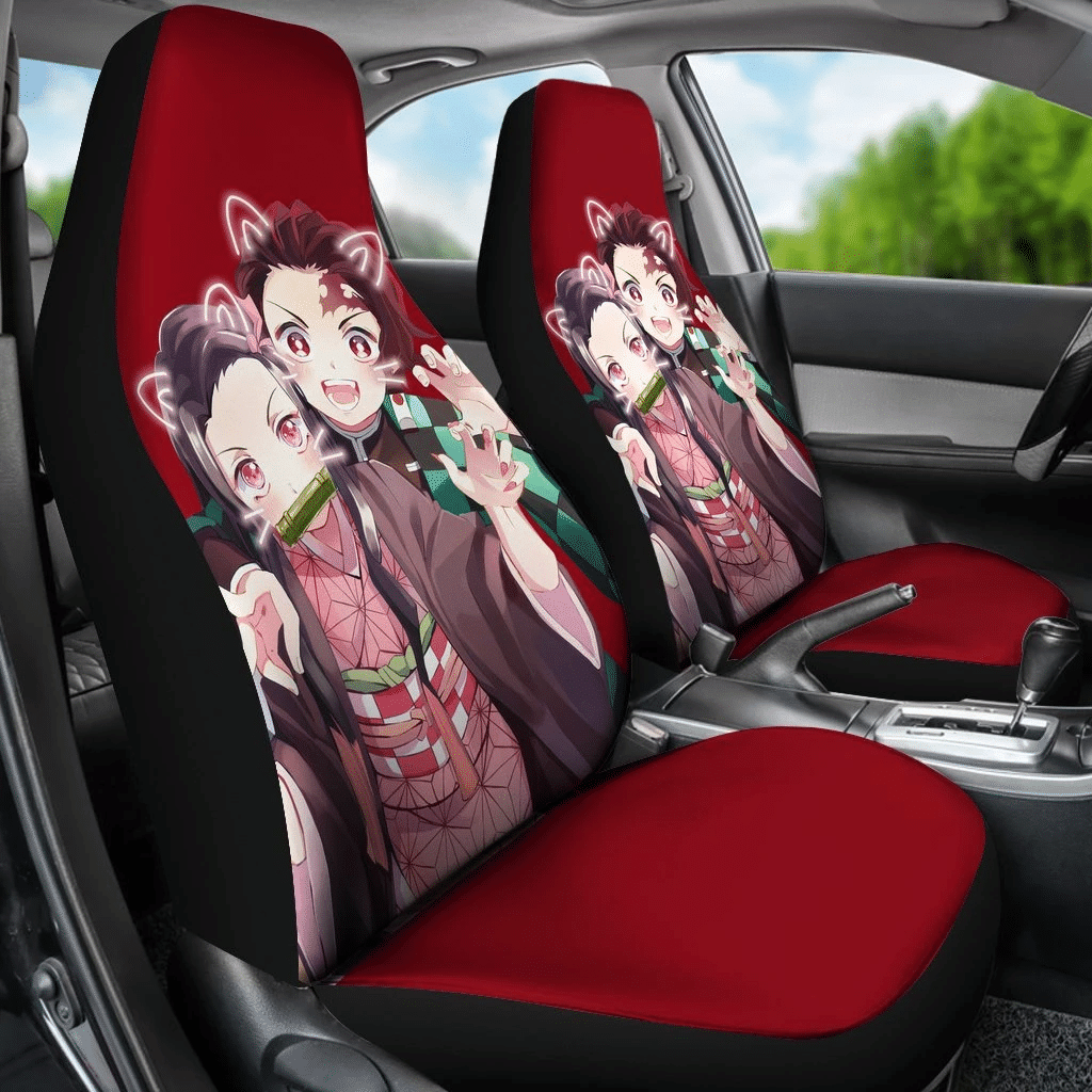 Tanjiro Kamado & Nezuko Car Seat Covers Anime H1223