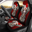 Elephant Digital Art Red Animal Car Seat Covers