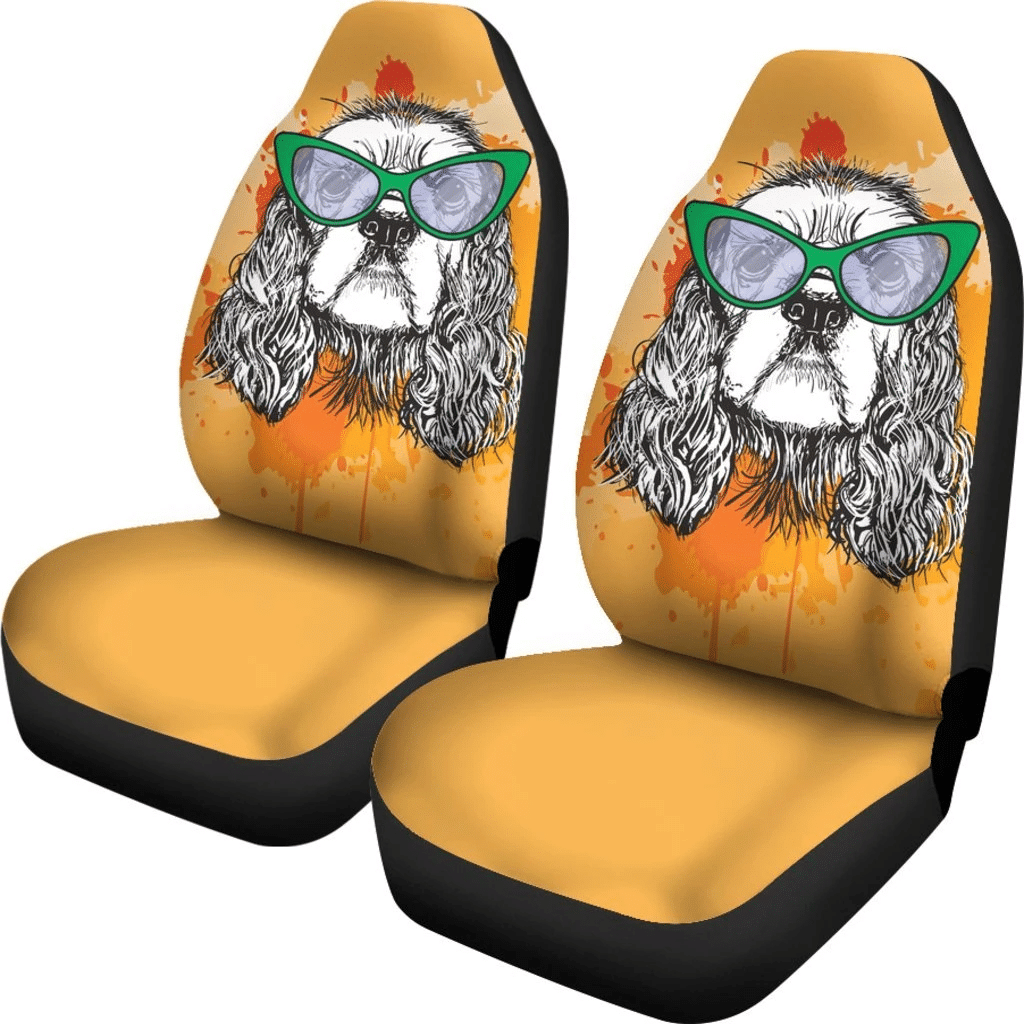 Cocker Spaniel Dogs Art Car Seat Covers 191202