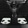 Panda 3D Smile Face Wlid Animal In Black Theme Car Floor Mats 191029