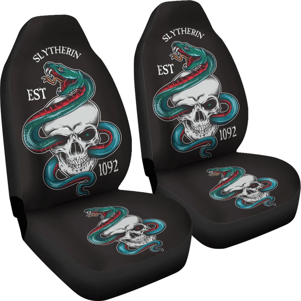 Harry Potter Car Seat Covers Slytherin Skull 1092 191212