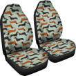 Dachshund Dogs Pattern Pets Animal Car Seat Covers 191119 (Set Of 2)