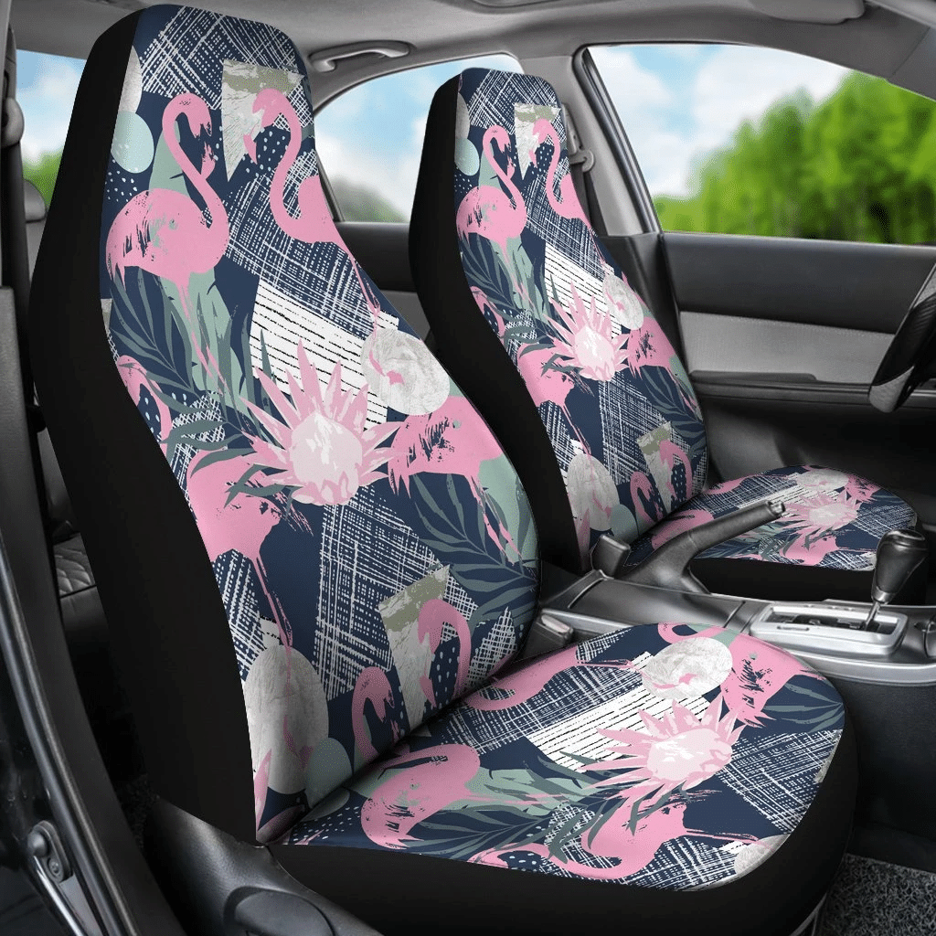 Flamingo Art Draw Car Seat Covers 191128