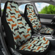 Dachshund Dogs Pattern Pets Animal Car Seat Covers 191119 (Set Of 2)