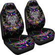 Colourful Owl Wild Animal Car Seat Covers 191119 (Set Of 2)