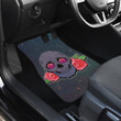 Valentine Car Floor Mats - Skull With Roses Green Galaxy Sky Skylentine Car Mats