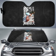 Attack On Titan Anime  Car Sunshade - Colossal And Eren Titan Punch Wrecking Wings Of Freedom Sun Shade