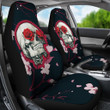 Valentine Car Seat Covers - Skull With Red Roses Love In Your Eyes Seat Covers