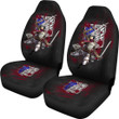 Attack On Titan Anime Car Seat Covers - Mikasa Fighting Bloody Wings Of Freedom Symbol  Seat Covers
