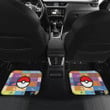 Pokemon Anime Car Floor Mats Greninja Frog On Colorful Minimal Pokemon Background Car Mats