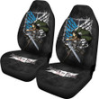 Attack On Titan Anime Car Seat Covers AOT Levi Ackerman Attack Watercolor Wings Of Freedom Smoking Seat Covers