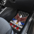 US Independence Day Bald Eagle Flying Black White US Flag Car Floor Mats